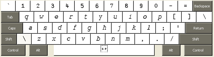 APL keyboard used by APLOxy